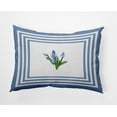 thumbnail image 1 of 20" x 14" Simply Daisy Framed Bouquets Polyester Accent Pillow, Cornflower Qty 1, 1 of 3