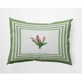 thumbnail image 1 of 20" x 14" Simply Daisy Framed Bouquets Polyester Accent Pillow, Fresh Green Qty 1, 1 of 3