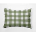 thumbnail image 1 of 20" x 14" Simply Daisy Gingham Plaid Polyester Indoor/Outdoor Pillow, Scallion Qty 1, 1 of 6