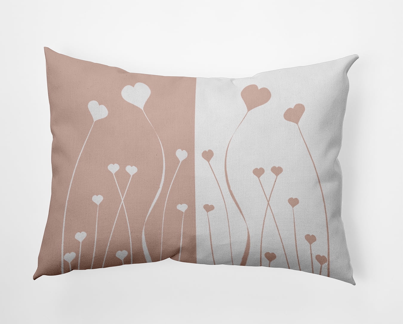 20" x 14" Simply Daisy Growing Love Polyester Indoor/Outdoor Pillow, Sunwashed Brick Qty 1