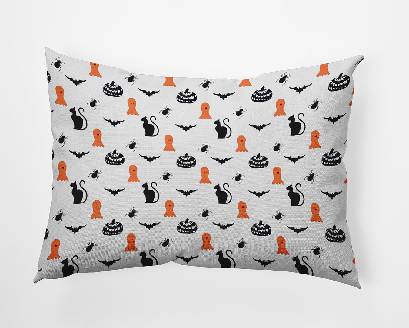 20" x 14" Simply Daisy Halloween Critters Polyester Accent Pillow, Traditional Orange Qty 1