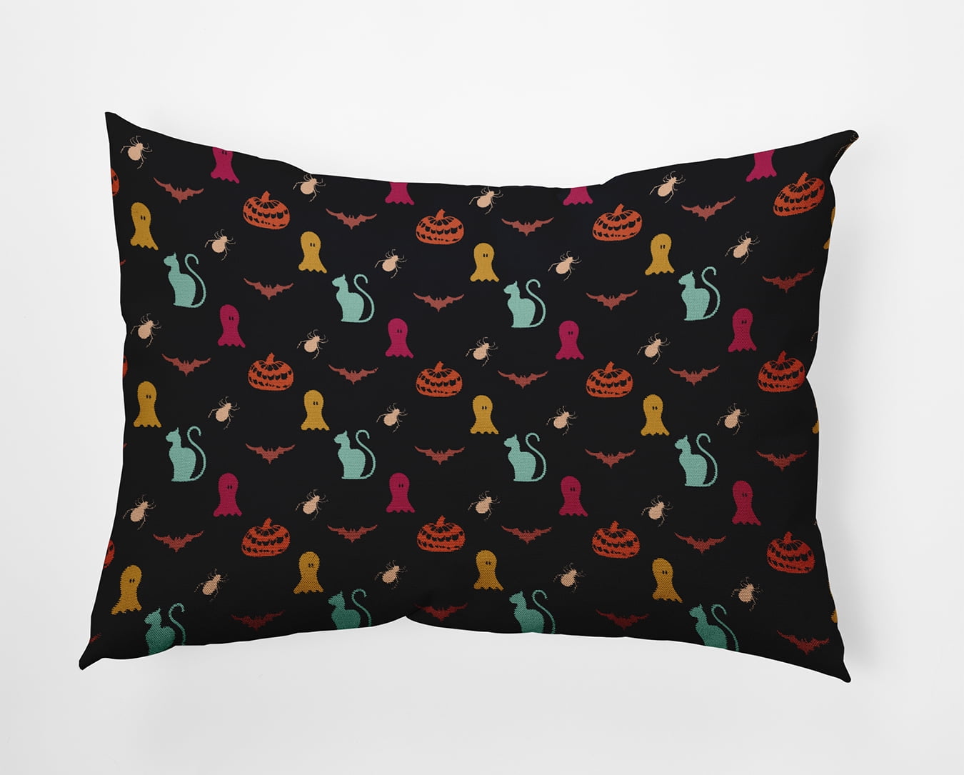 20" x 14" Simply Daisy Halloween Halloween Critters Polyester Indoor/Outdoor Pillow, Black Qty 1