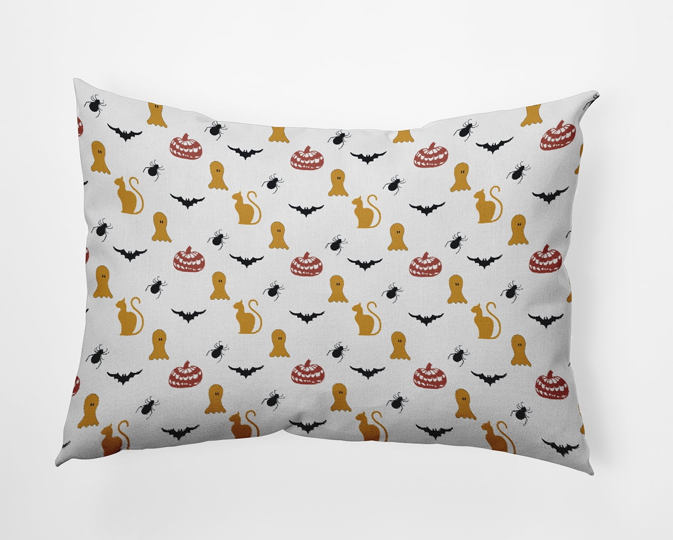 20" x 14" Simply Daisy Halloween Halloween Critters Polyester Indoor/Outdoor Pillow, Golden Mustard Qty 1