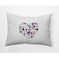 thumbnail image 1 of 20" x 14" Simply Daisy Halloween Heart Polyester Accent Pillow, Orchid Qty 1, 1 of 6