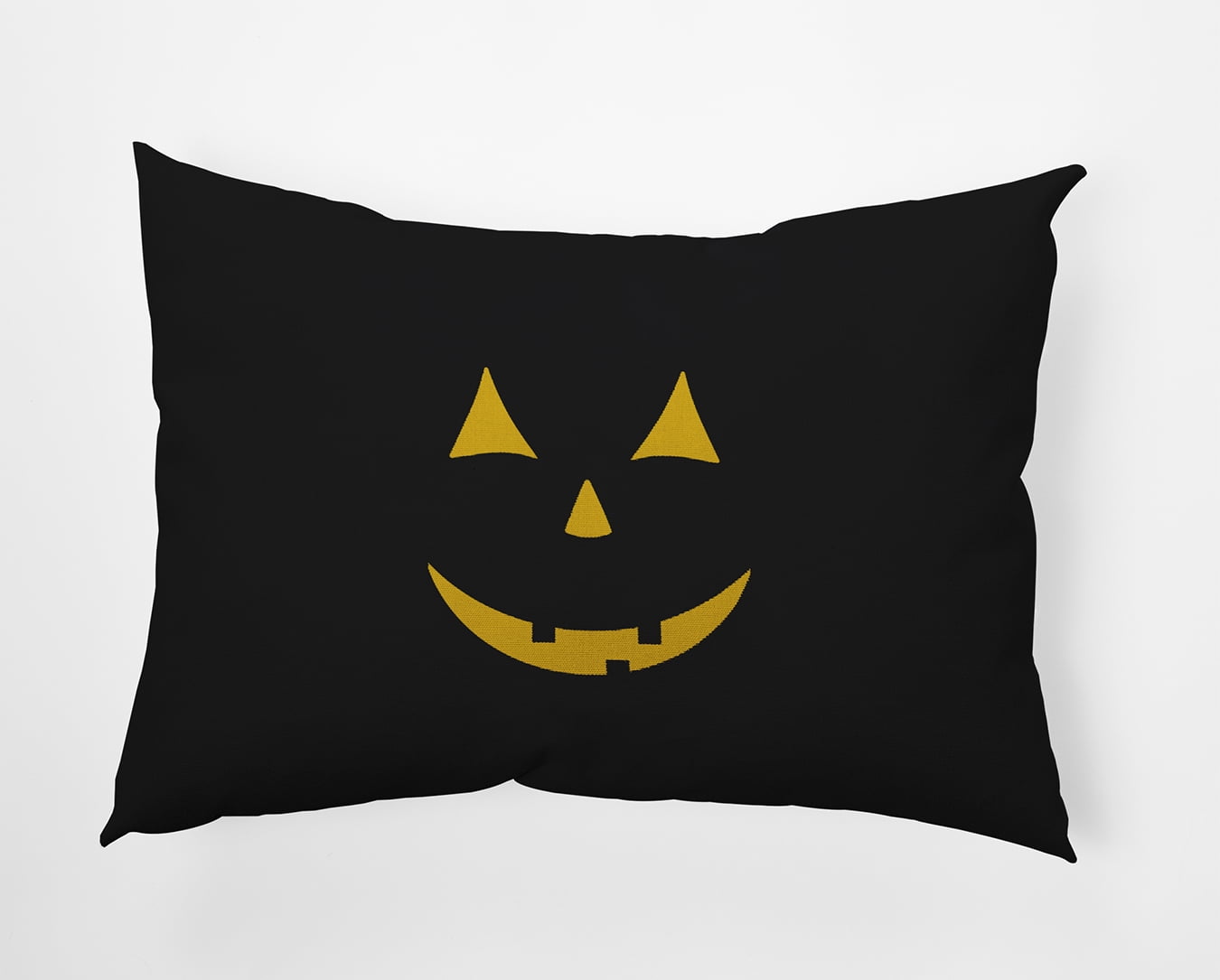 20" x 14" Simply Daisy Halloween JackoLantern Polyester Accent Pillow, Black Qty 1