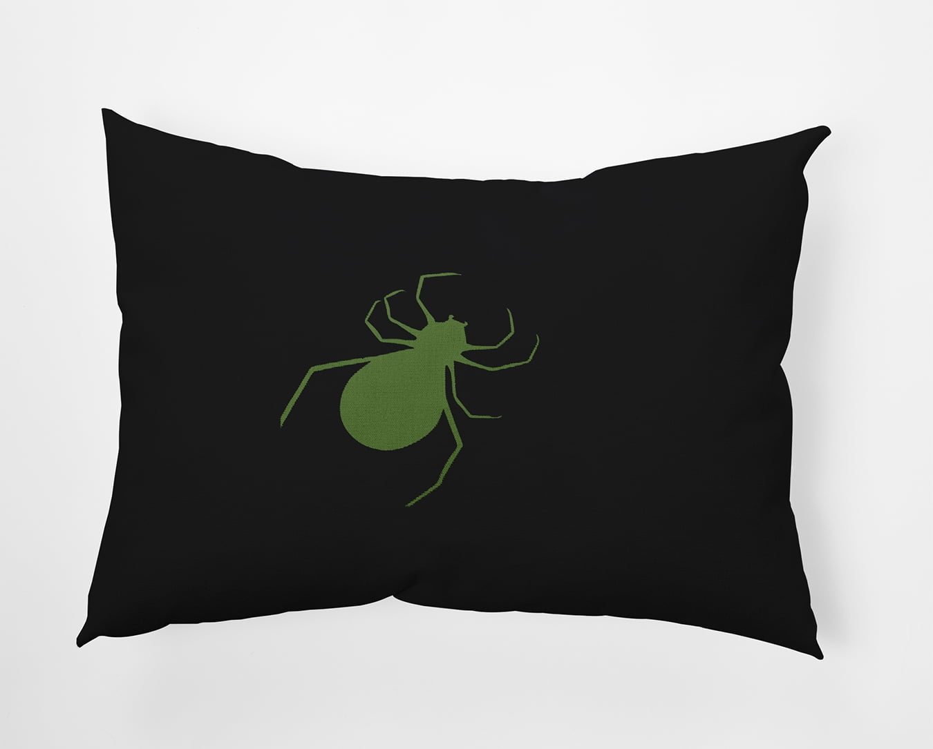 20" x 14" Simply Daisy Halloween Spiders Polyester Accent Pillow, Scallion Qty 1