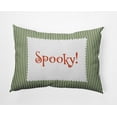 thumbnail image 1 of 20" x 14" Simply Daisy Halloween Spooky Ticking Polyester Indoor/Outdoor Pillow, Scallion Qty 1, 1 of 6