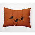 thumbnail image 1 of 20" x 14" Simply Daisy Hanging Spiders Halloween Polyester Accent Pillow, Dusty Orange Qty 1, 1 of 3
