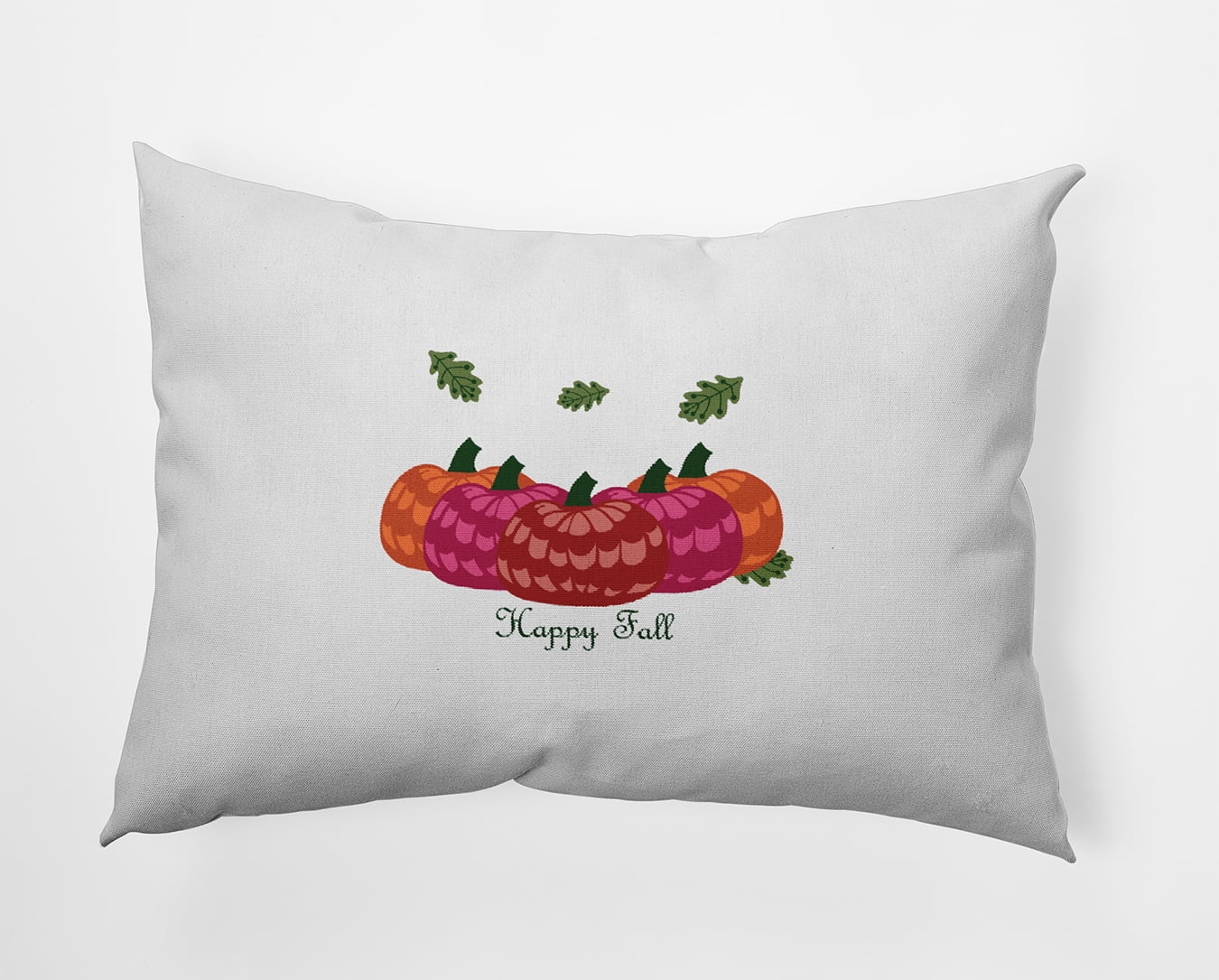 20" x 14" Simply Daisy Happy Fall Pumpkins Polyester Indoor/Outdoor Pillow, Dragon Qty 1