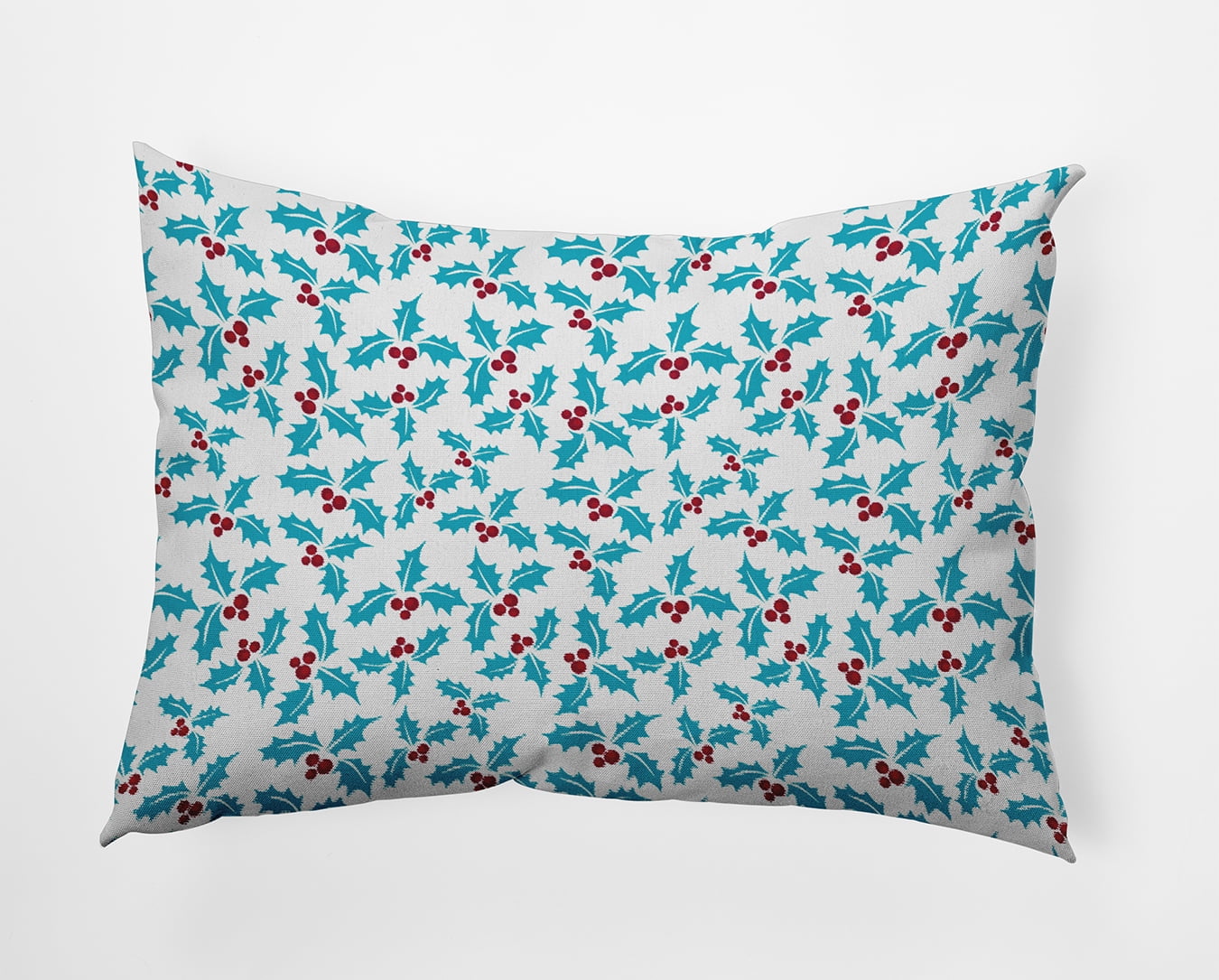 20" x 14" Simply Daisy Holly Bush Polyester Accent Pillow, Turquoise Qty 1