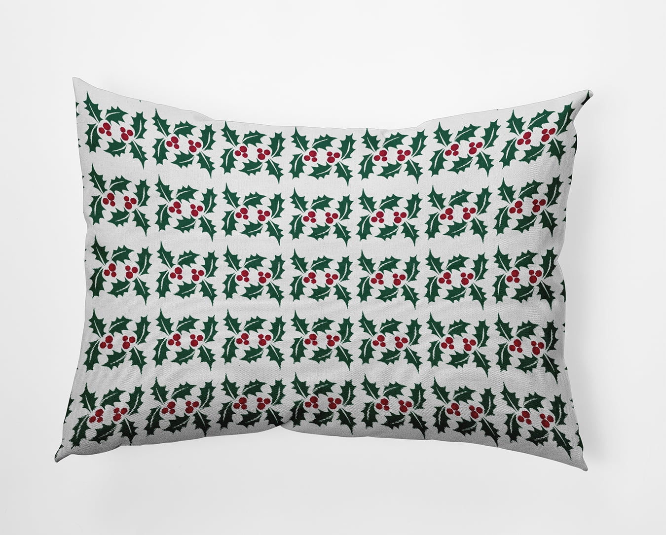 20" x 14" Simply Daisy Holly Stripes Polyester Indoor/Outdoor Pillow, Forest Green Qty 1