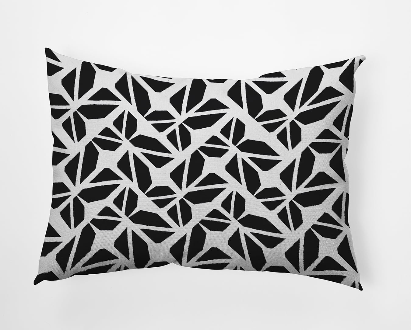 20" x 14" Simply Daisy Kaleidoscope Graffiti Polyester Accent Pillow, Black Qty 1