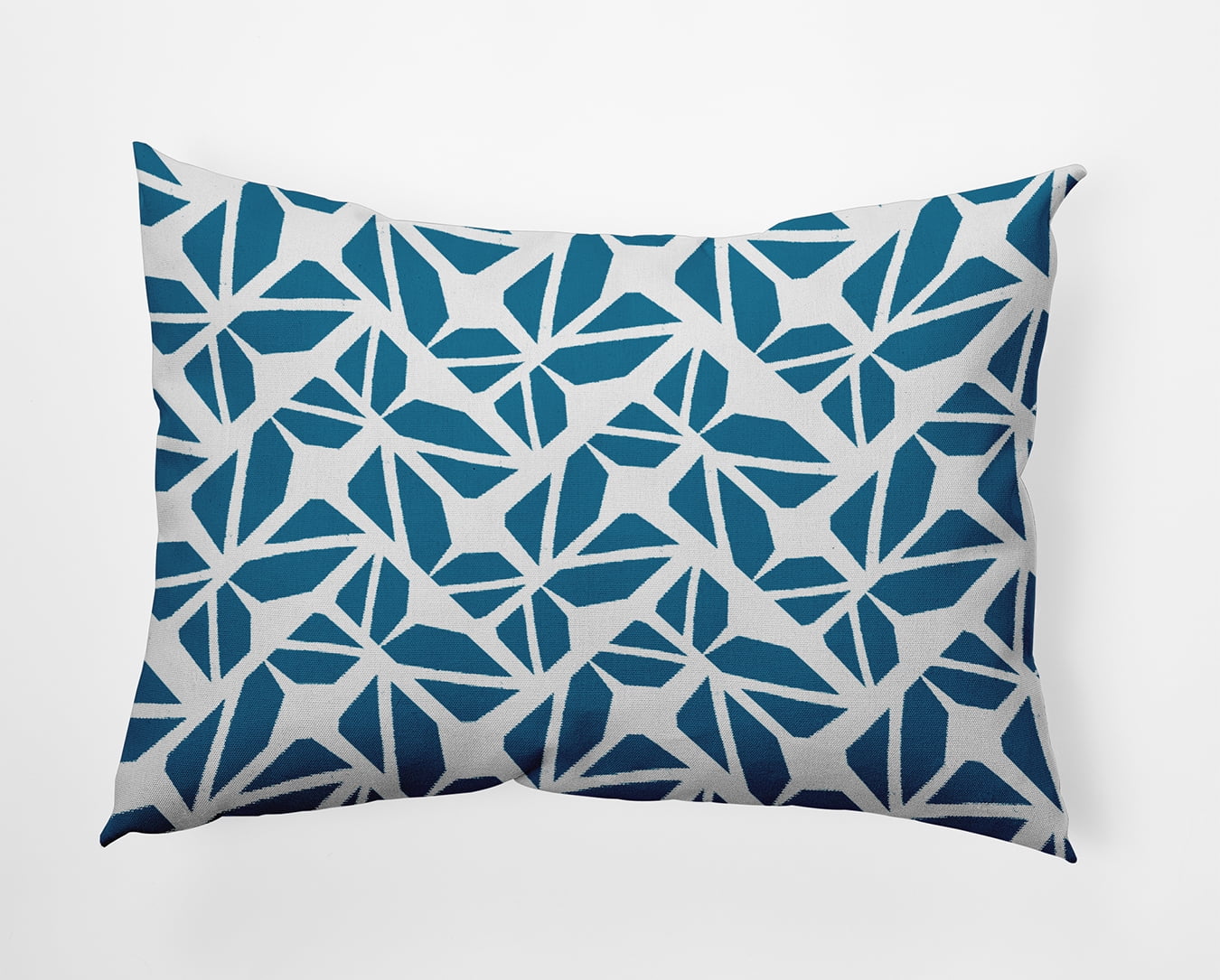 20" x 14" Simply Daisy Kaleidoscope Graffiti Polyester Accent Pillow, Unreal Teal Qty 1