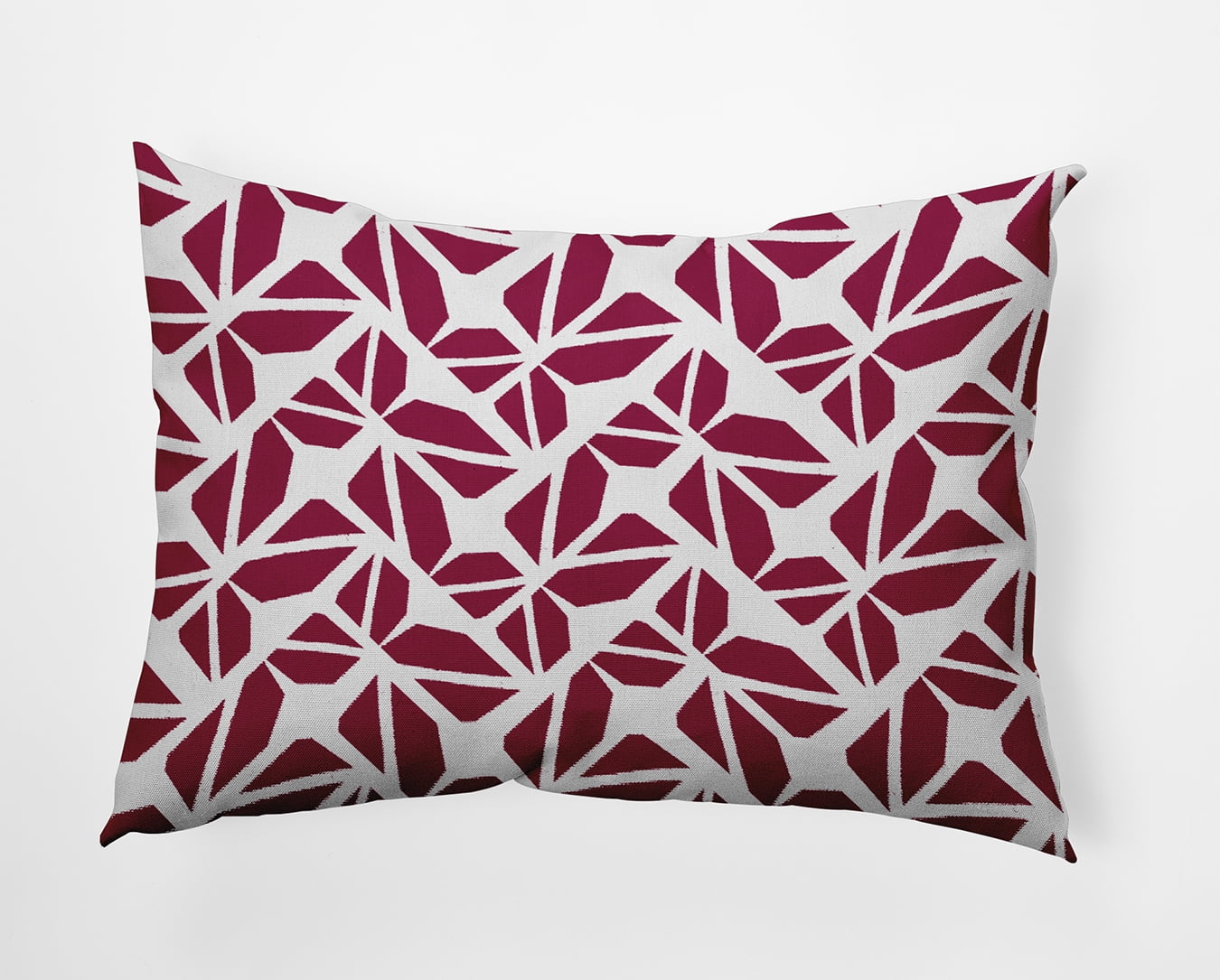 20" x 14" Simply Daisy Kaleidoscope Graffiti Polyester Indoor/Outdoor Pillow, Plum Qty 1
