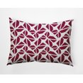 thumbnail image 1 of 20" x 14" Simply Daisy Kaleidoscope Graffiti Polyester Indoor/Outdoor Pillow, Plum Qty 1, 1 of 1