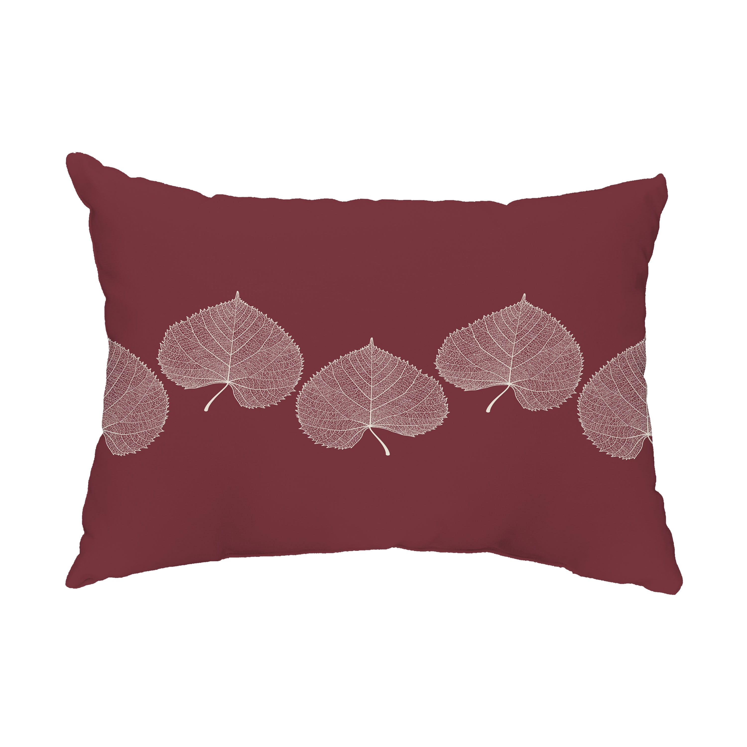 20" x 14" Simply Daisy Leaf Print Fall Polyester Indoor/Outdoor Pillow, Purple Qty 1