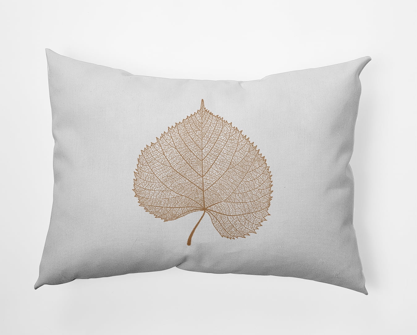 20" x 14" Simply Daisy Leaf Study Polyester Accent Pillow, Caramel Qty 1
