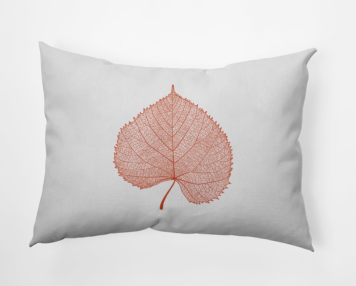 20" x 14" Simply Daisy Leaf Study Polyester Accent Pillow, Harvest Orange Qty 1