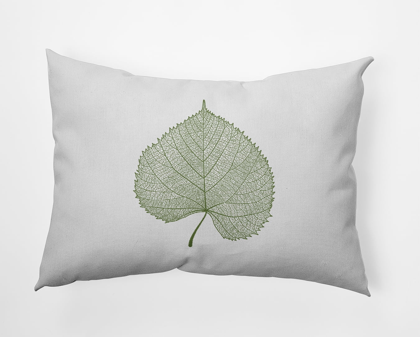 20" x 14" Simply Daisy Leaf Study Polyester Accent Pillow, Scallion Qty 1
