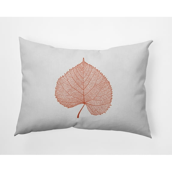 20" x 14" Simply Daisy Leaf Study Polyester Indoor/Outdoor Pillow, Harvest Orange Qty 1