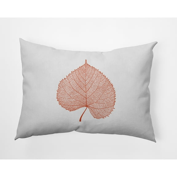 20" x 14" Simply Daisy Leaf Study Polyester Indoor/Outdoor Pillow, Harvest Orange Qty 1
