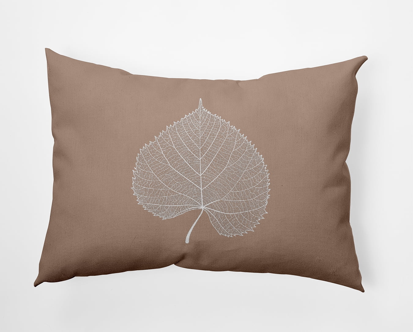 20" x 14" Simply Daisy Leaf Study Polyester Indoor/Outdoor Pillow, Mauve Qty 1