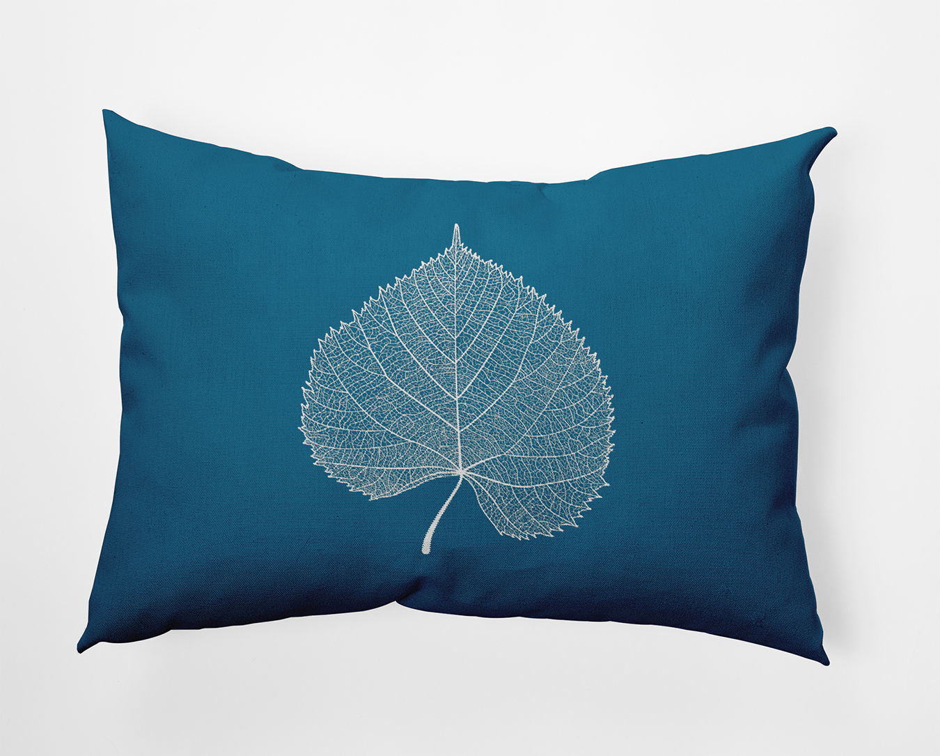 20" x 14" Simply Daisy Leaf Study Polyester Indoor/Outdoor Pillow, Unreal Teal Qty 1