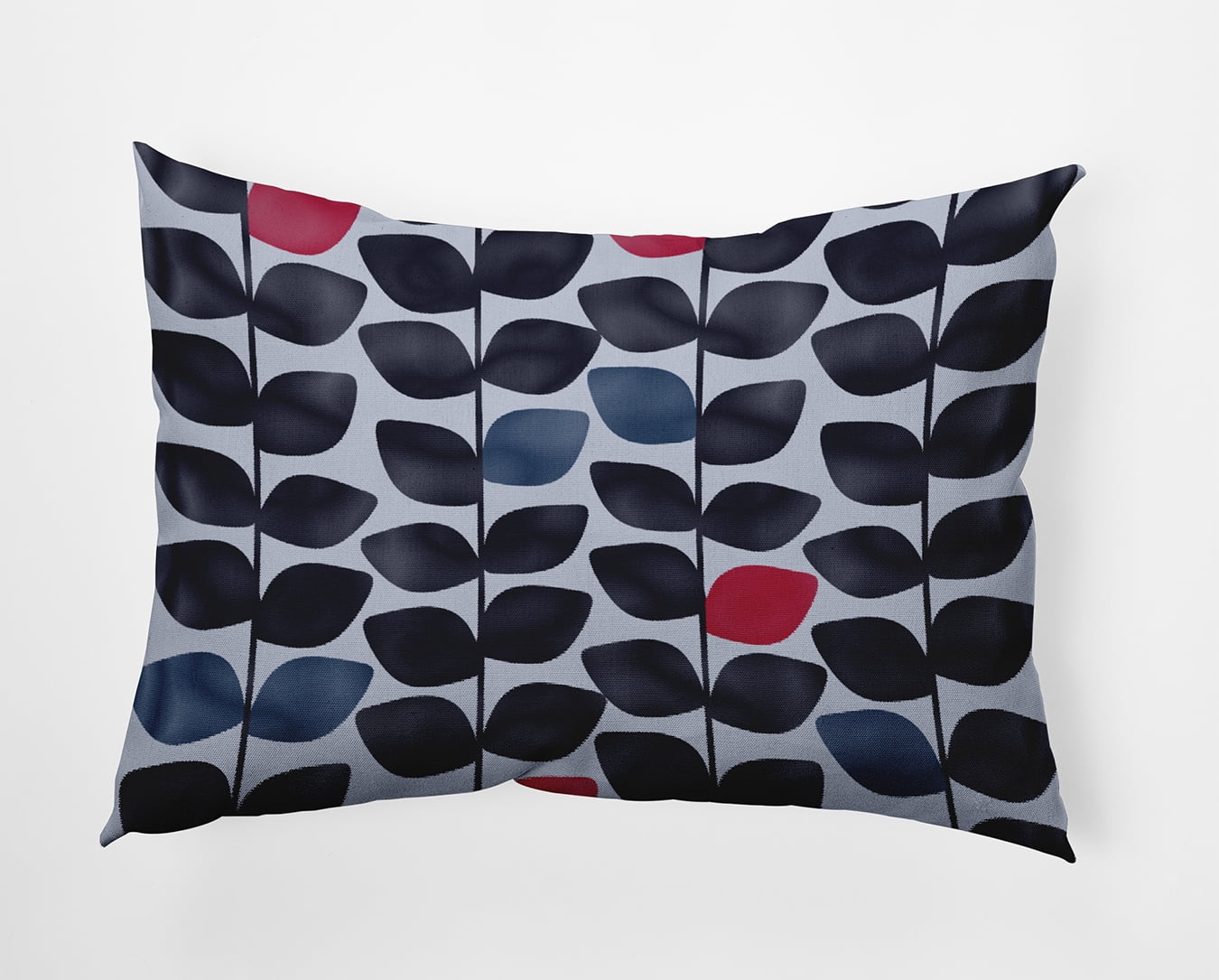 20" x 14" Simply Daisy Leaves and Branches Polyester Accent Pillow, Misty Blue Qty 1