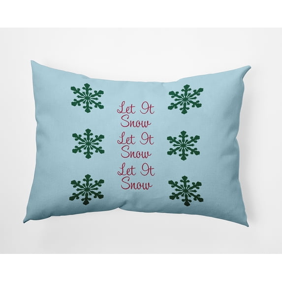 20" x 14" Simply Daisy Let It Snow Polyester Accent Pillow, Omar Qty 1