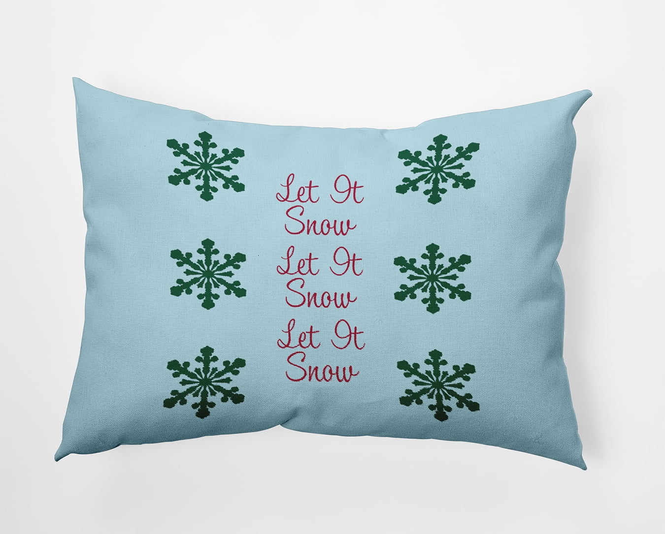 20" x 14" Simply Daisy Let It Snow Polyester Indoor/Outdoor Pillow, Omar Qty 1