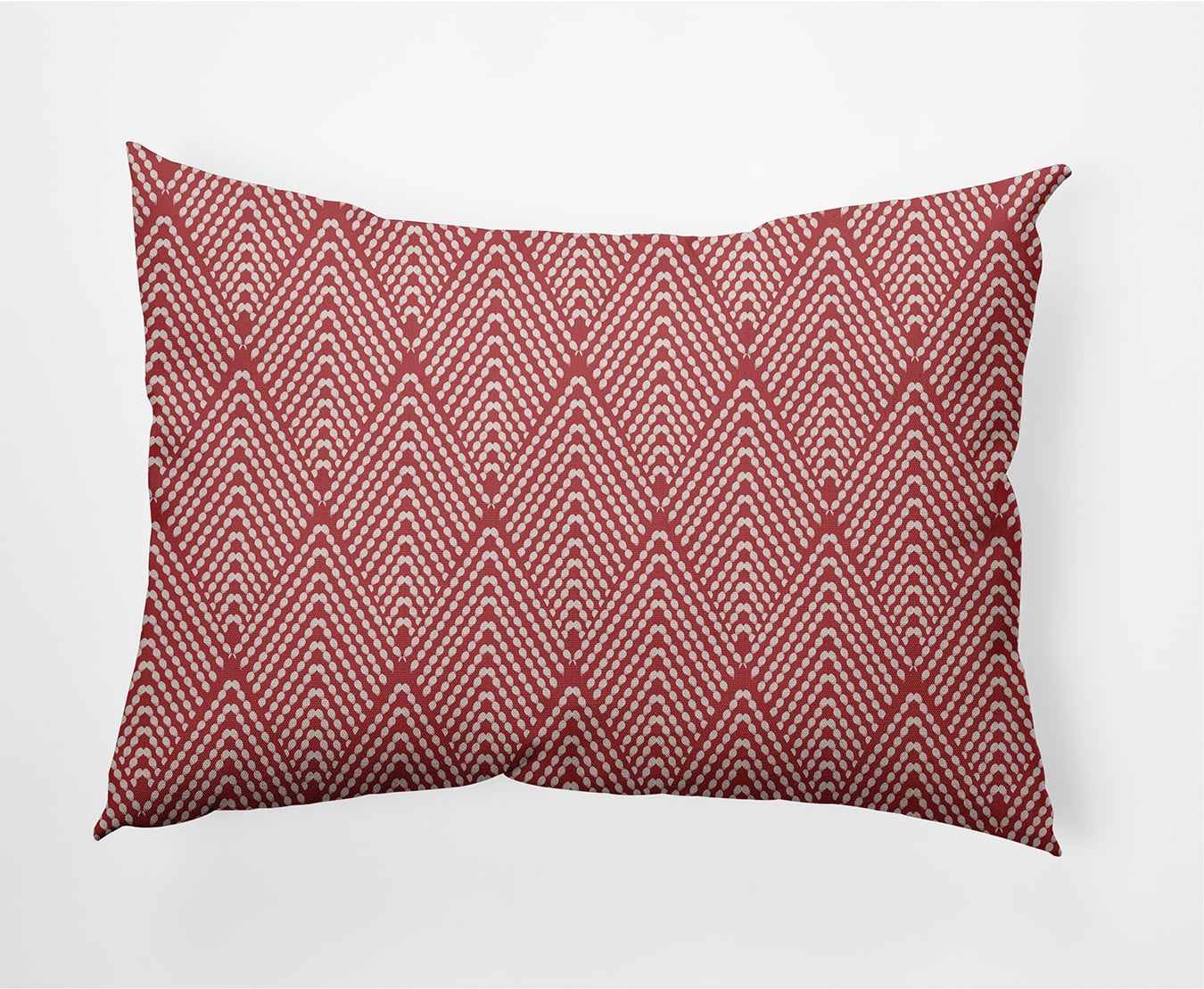 20" x 14" Simply Daisy Lifeflor Diamond Polyester Indoor/Outdoor Pillow, Ligonberry Red Qty 1