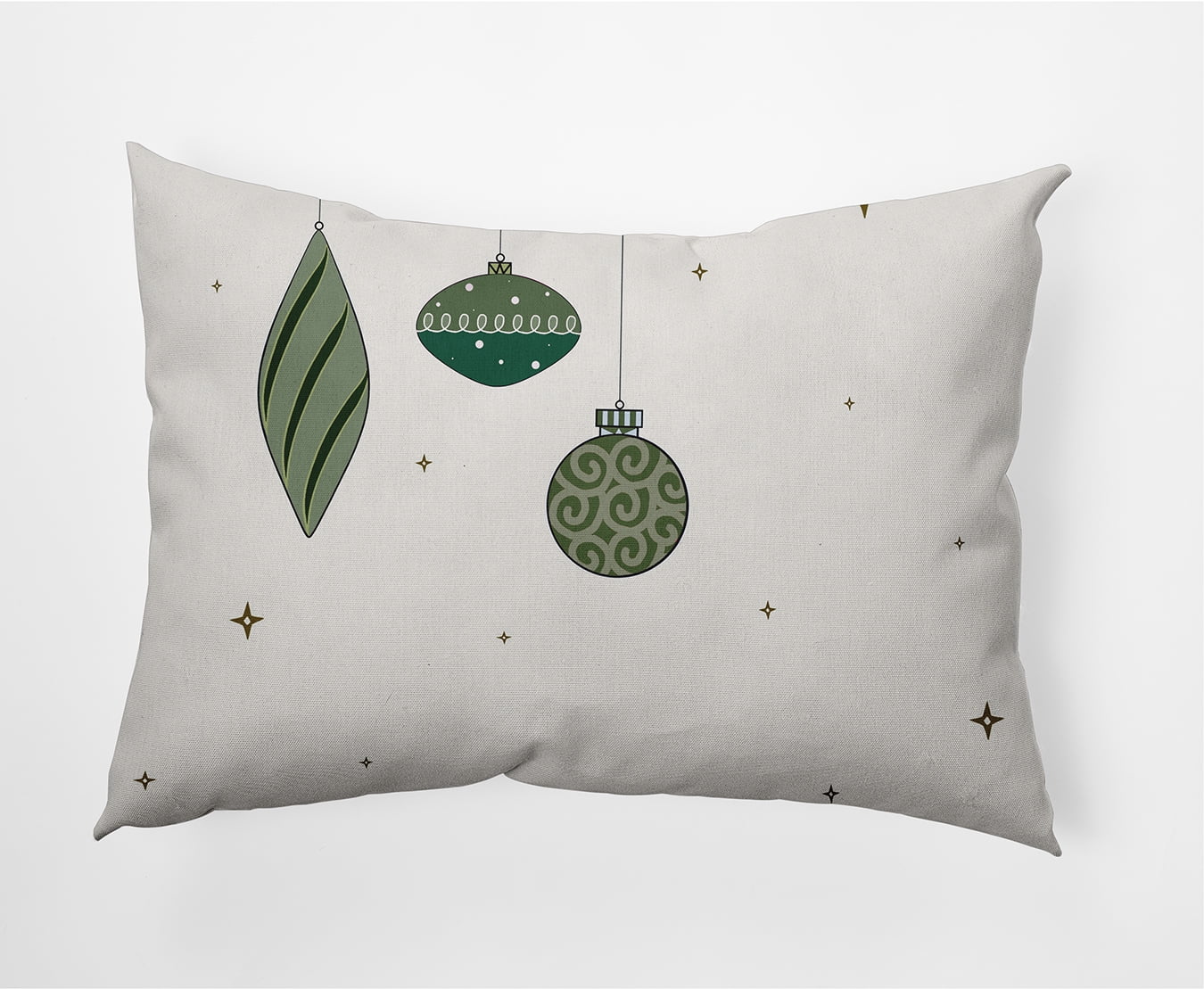20" x 14" Simply Daisy Light Bright Polyester Indoor/Outdoor Pillow, Green (1 Count)