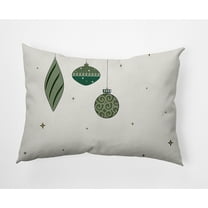 20" x 14" Simply Daisy Light Bright Polyester Indoor/Outdoor Pillow, Green (1 Count)