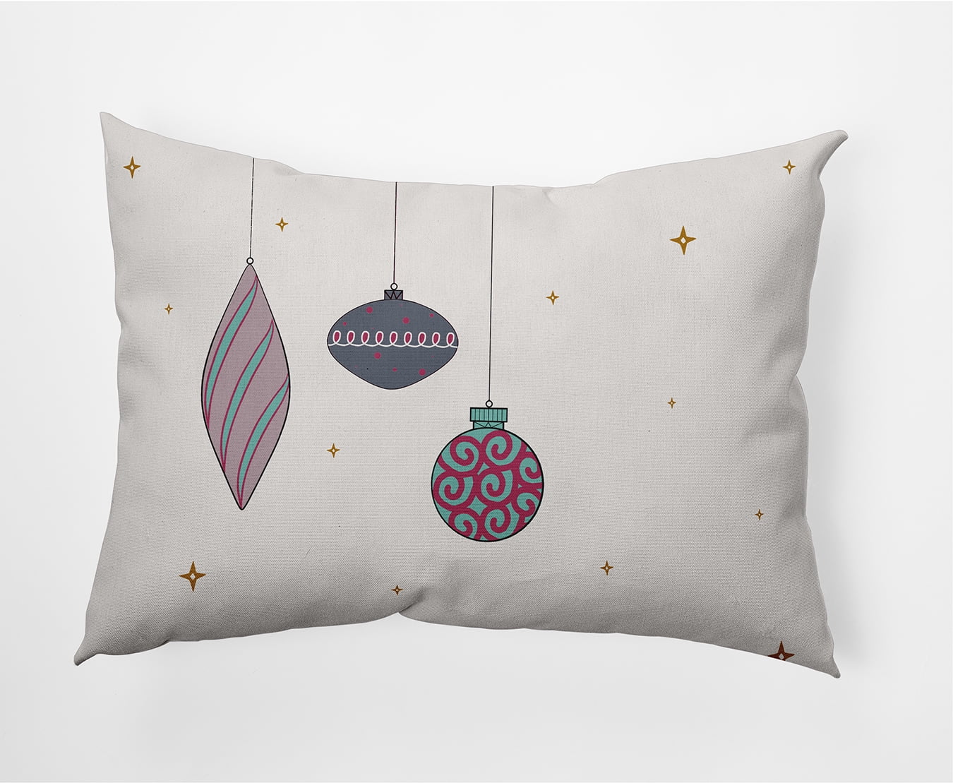 20" x 14" Simply Daisy Light Bright Polyester Indoor/Outdoor Pillow, Steel (1 Count)