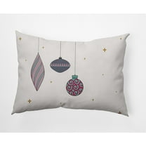 20" x 14" Simply Daisy Light Bright Polyester Indoor/Outdoor Pillow, Steel (1 Count)