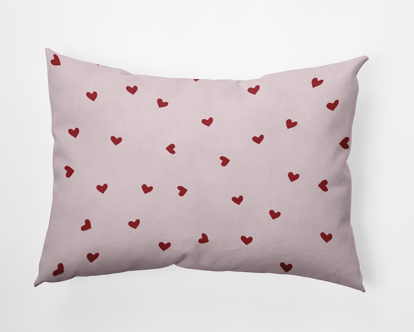 20" x 14" Simply Daisy Little Hearts Polyester Indoor/Outdoor Pillow, Firecracker Qty 1