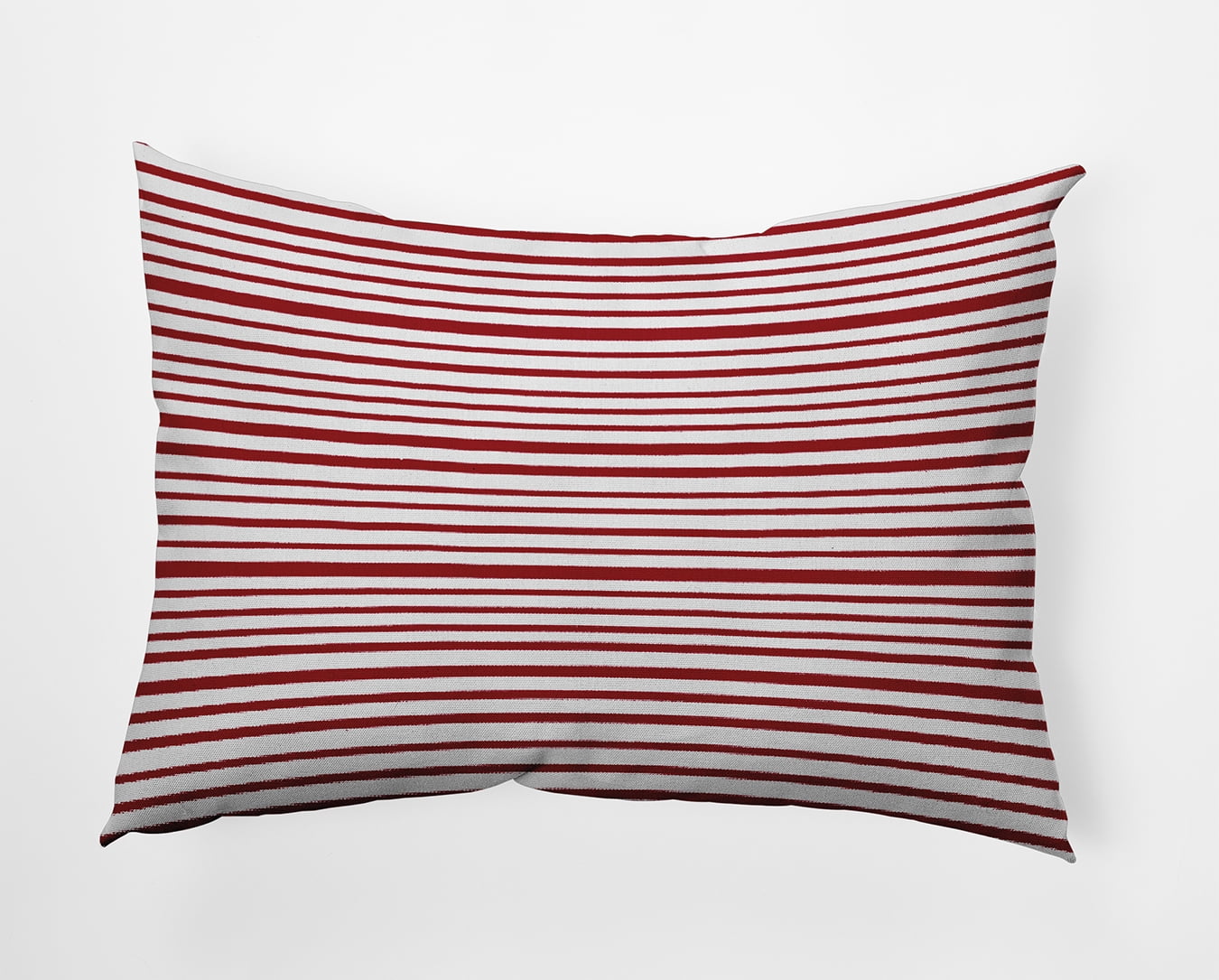 20" x 14" Simply Daisy Loom Lines Polyester Indoor/Outdoor Pillow, Carmine Red Qty 1