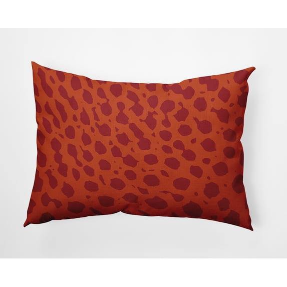 20" x 14" Simply Daisy Lots of Spots Polyester Indoor/Outdoor Pillow, Surf Board Orange Qty 1