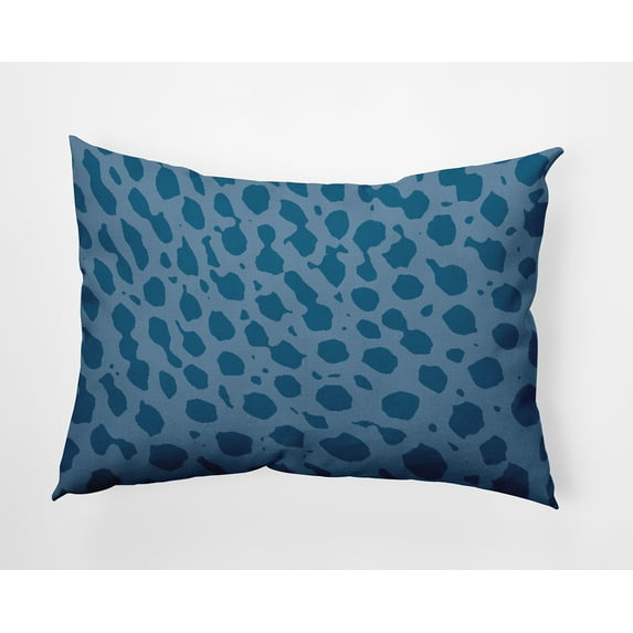 20" x 14" Simply Daisy Lots of Spots Polyester Indoor/Outdoor Pillow, Teal Qty 1