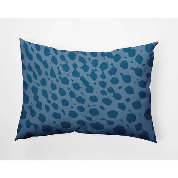20" x 14" Simply Daisy Lots of Spots Polyester Indoor/Outdoor Pillow, Teal Qty 1