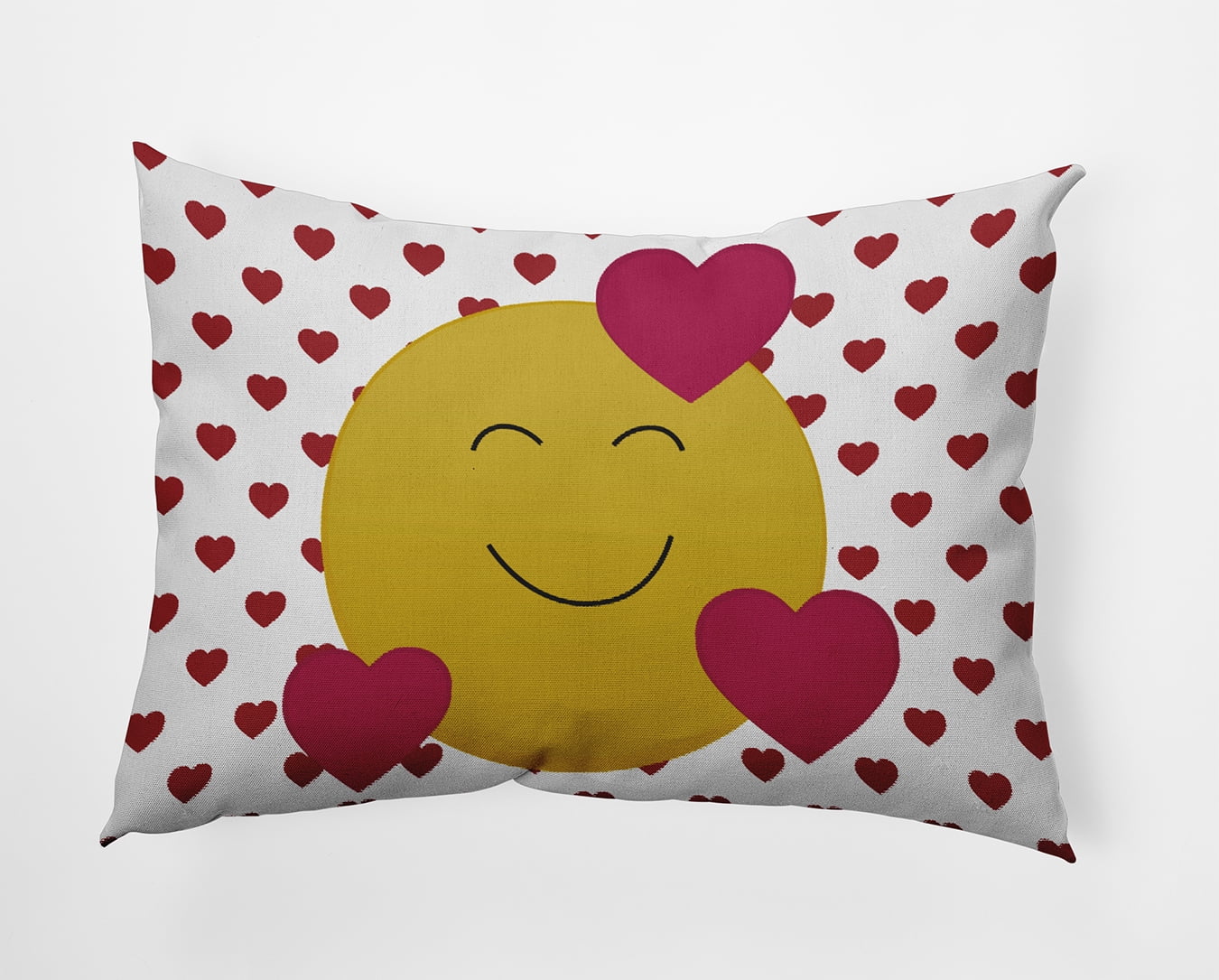 20" x 14" Simply Daisy Love Emoji Polyester Indoor/Outdoor Pillow, Buddah Qty 1