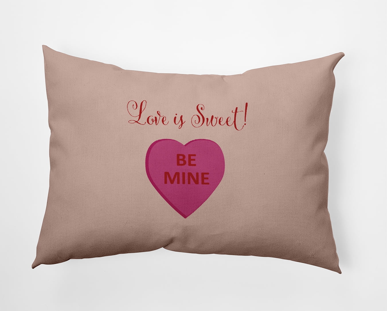 20" x 14" Simply Daisy Love Is Sweet Polyester Accent Pillow, Sunwashed Brick Qty 1