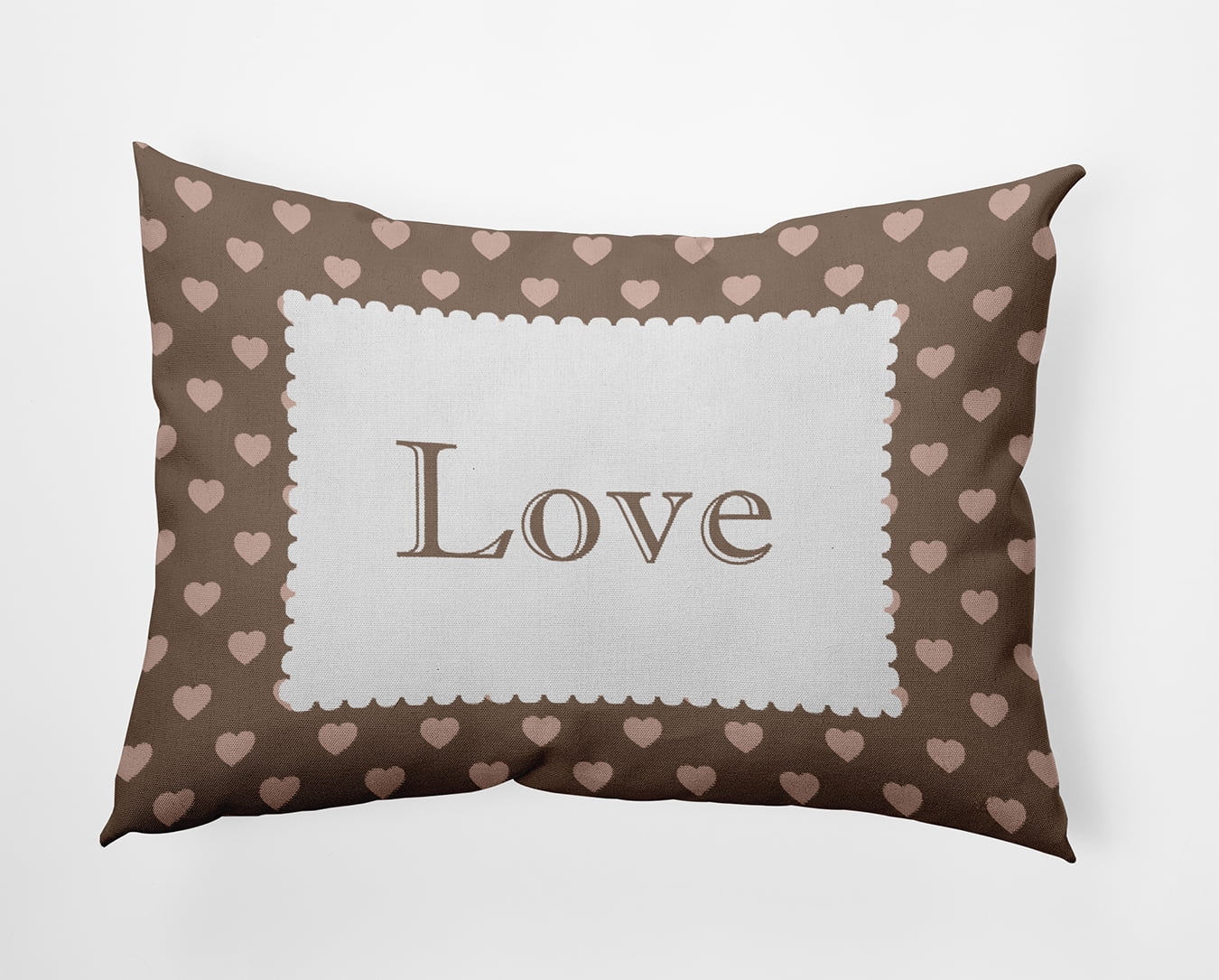 20" x 14" Simply Daisy Love Polyester Accent Pillow, Ginger Snap Qty 1
