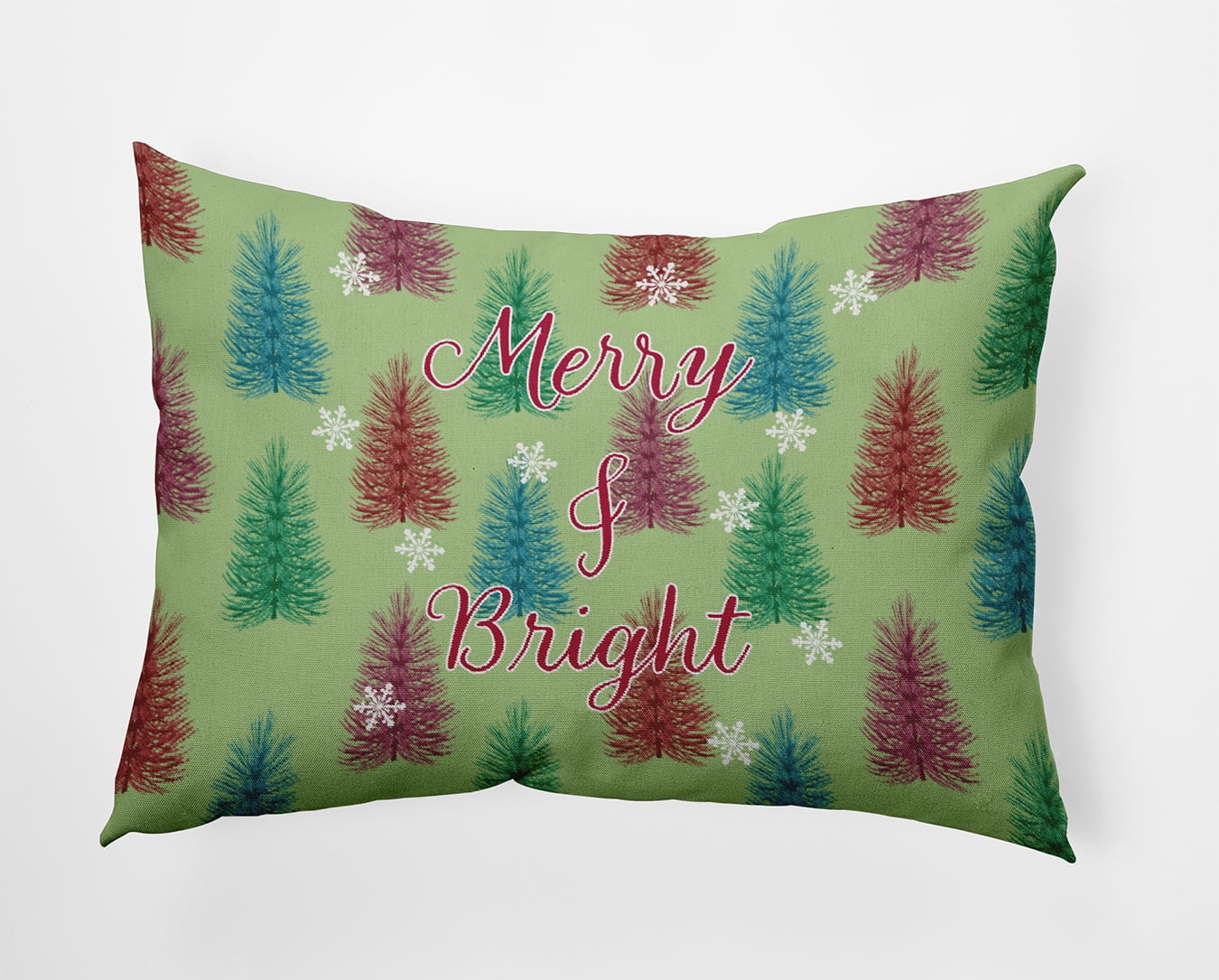 20" x 14" Simply Daisy Merry and Bright Polyester Accent Pillow, Light Green Qty 1