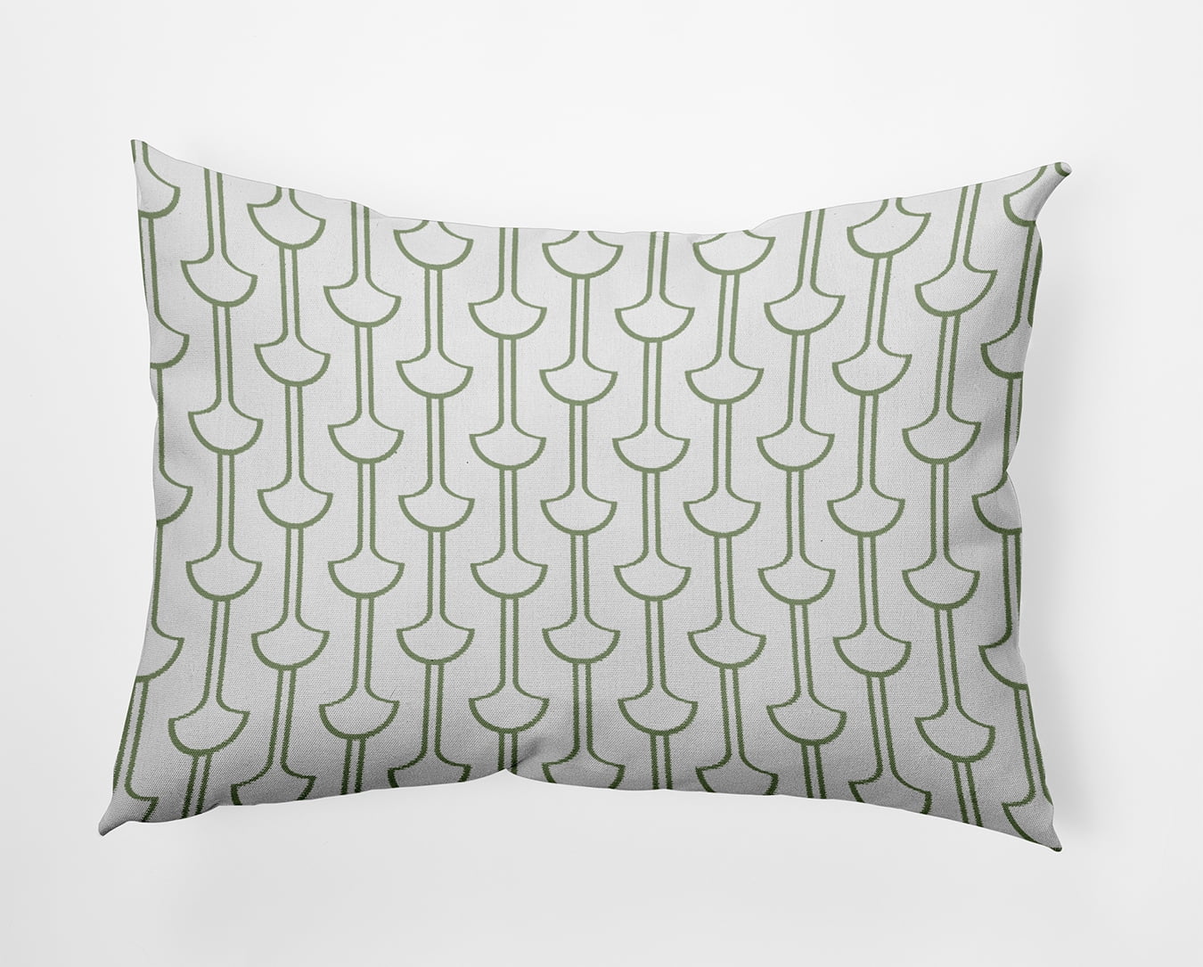 20" x 14" Simply Daisy Modern Ginko Polyester Indoor/Outdoor Pillow, Green Tea Qty 1
