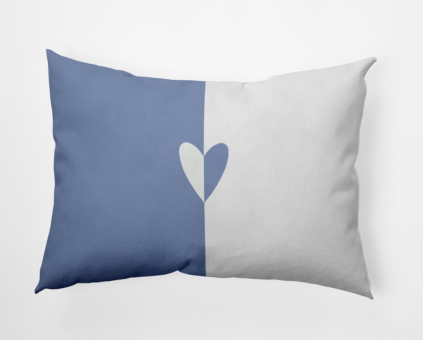 20" x 14" Simply Daisy Modern Heart Polyester Accent Pillow, Cornflower Qty 1
