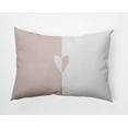 thumbnail image 1 of 20" x 14" Simply Daisy Modern Heart Polyester Accent Pillow, Pale Pink Qty 1, 1 of 3