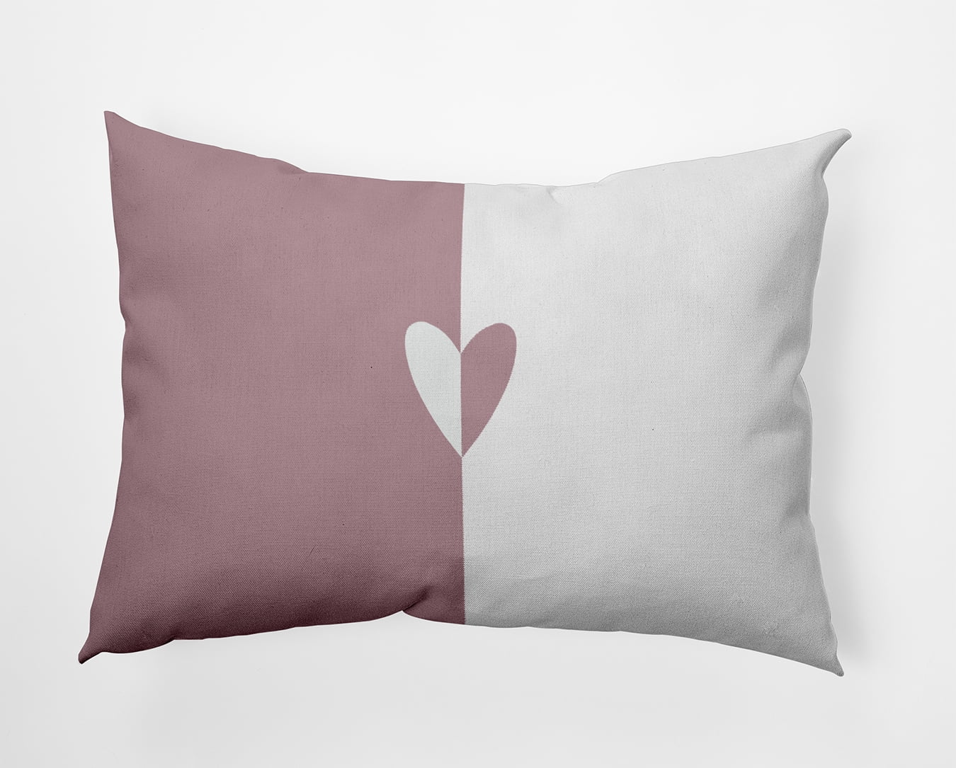 20" x 14" Simply Daisy Modern Heart Polyester Accent Pillow, Romantic Purple Qty 1
