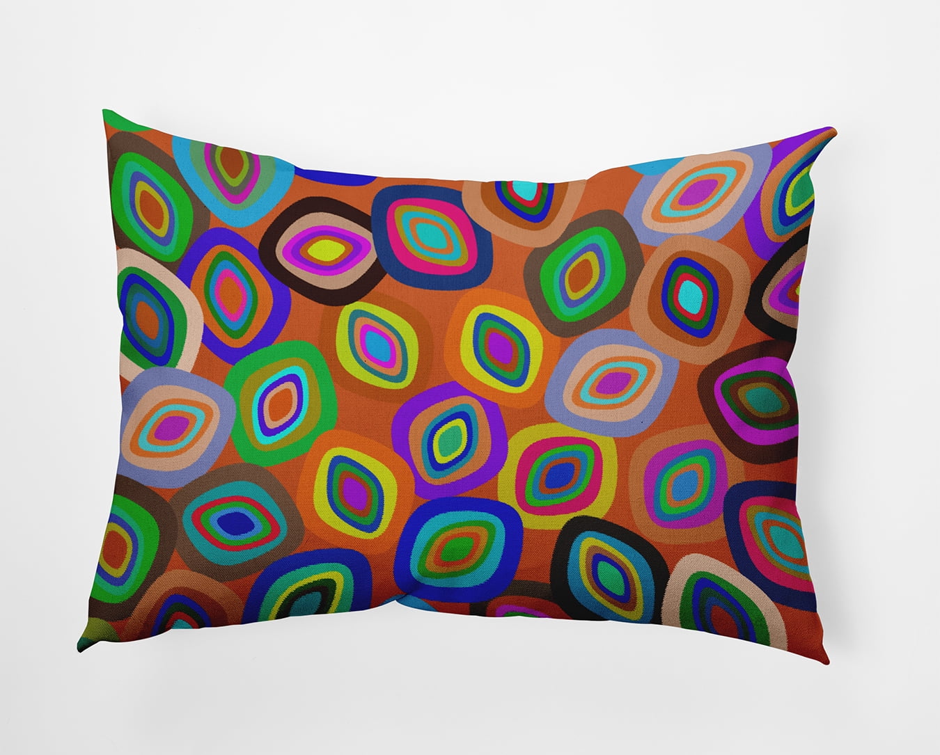 20" x 14" Simply Daisy Modern Leaf Pile Polyester Accent Pillow, Multi Qty 1