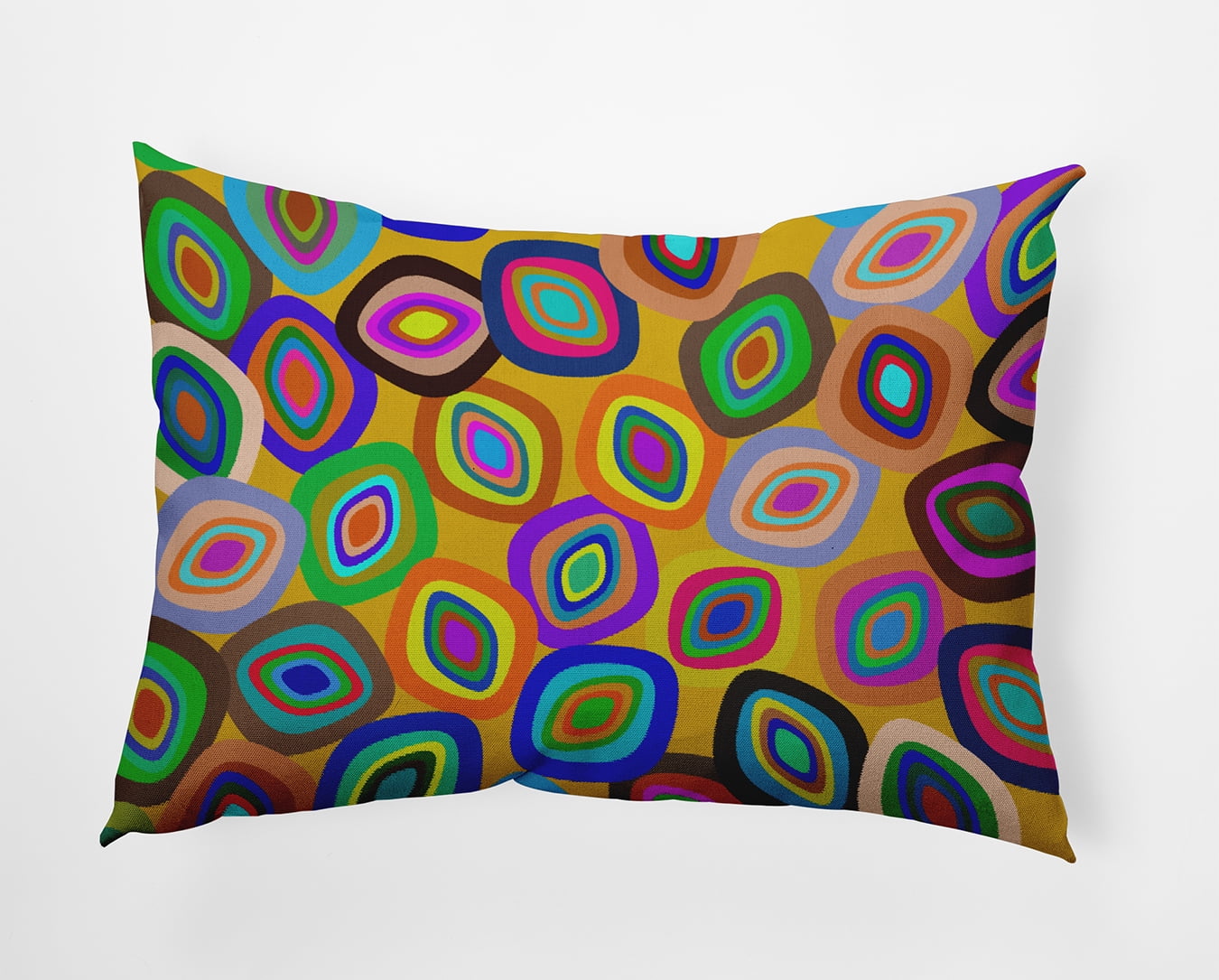 20" x 14" Simply Daisy Modern Leaf Pile Polyester Indoor/Outdoor Pillow, Multi Qty 1